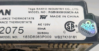 OEM Replacement for GE Range Control WB27K10161