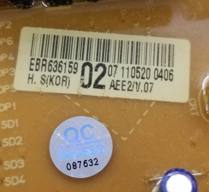 OEM Replacement for LG Dryer Display Control EBR63615902