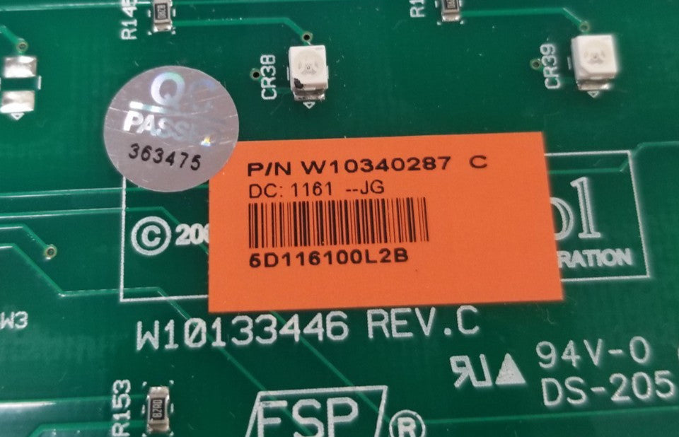 OEM Replacement for Whirlpool Washer Control W10340287