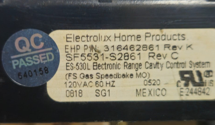OEM Replacement for Frigidaire Range Control 316462861