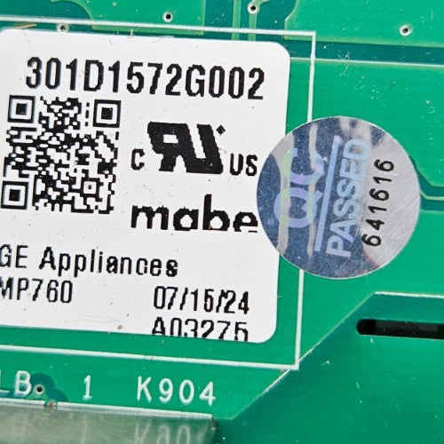 OEM Replacement for GE Range Control Board 301D1572G002