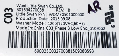 OEM Replacement for GE Washer Control 301334270038