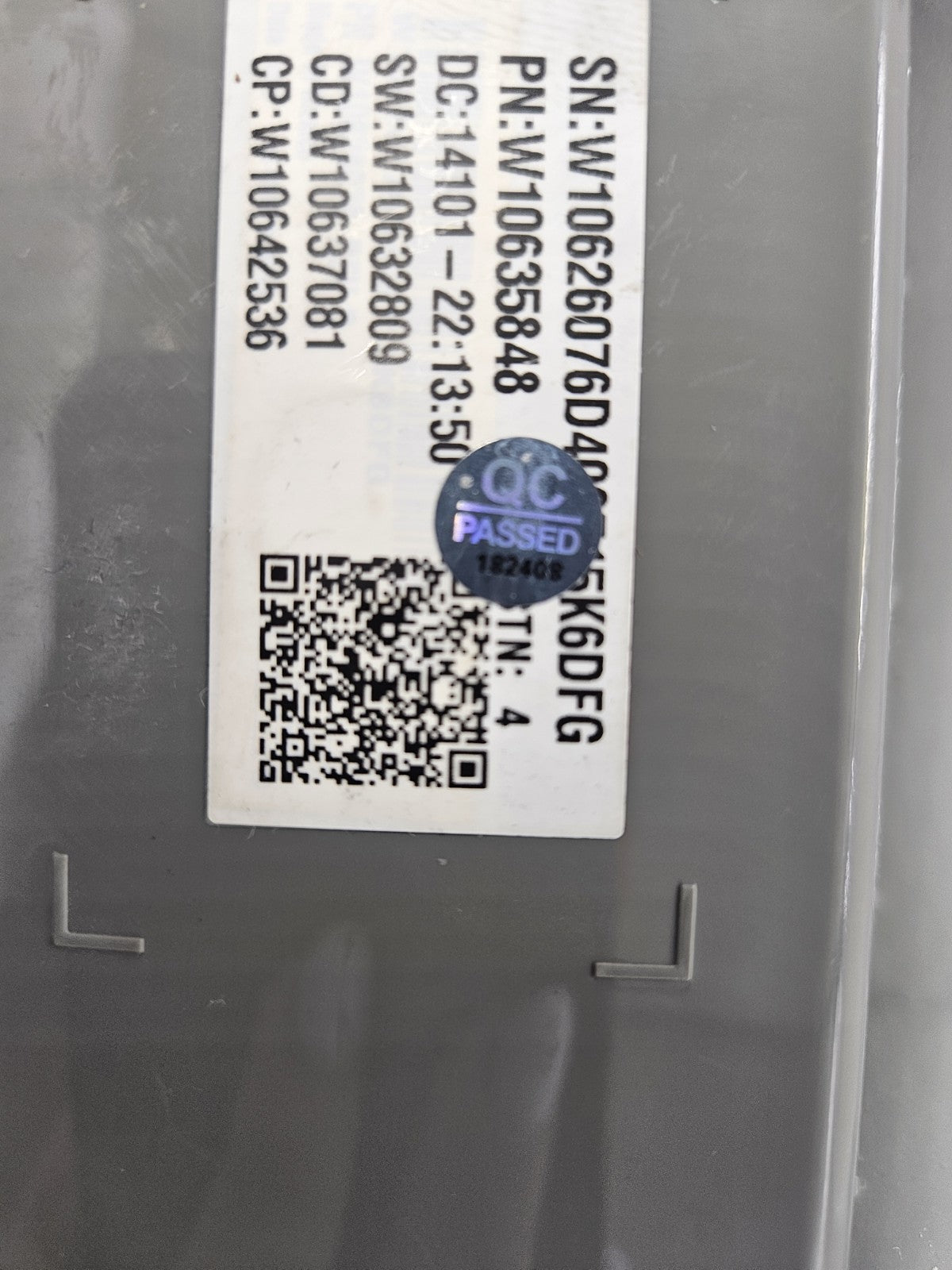 OEM Replacement for Whirlpool Control W10635848