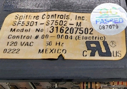 OEM Replacement for Kenmore Range Control 316207502