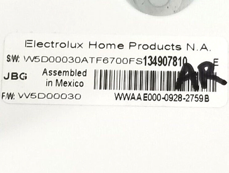 OEM Replacement for Frigidaire Washer Control 134907810