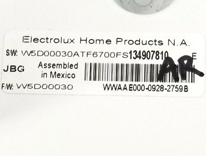 OEM Replacement for Frigidaire Washer Control 134907810