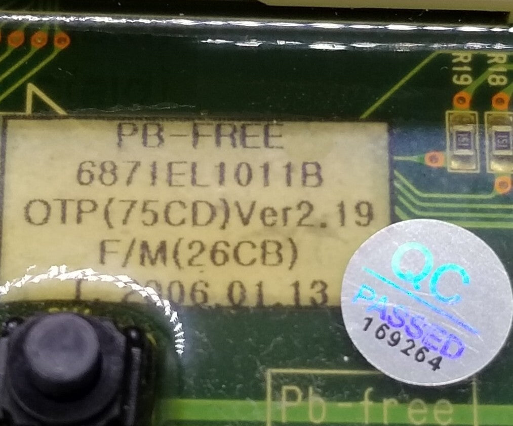 OEM Replacement for LG Dryer Control  6871EL1011B    ~ ~
