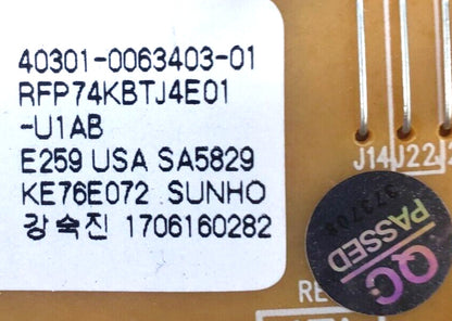 OEM Replacement for Kenmore Fridge Control 40301-0063403-01