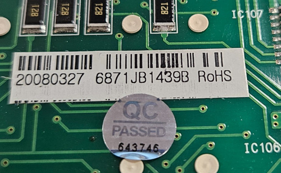 OEM Replacement for LG Fridge Dispenser Control 6871JB1439B