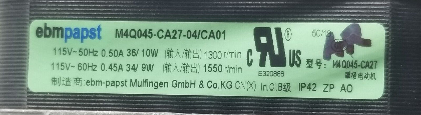 New Genuine OEM Replacement for Kelvinator Evaporator Fan Motor M4Q045-CA27