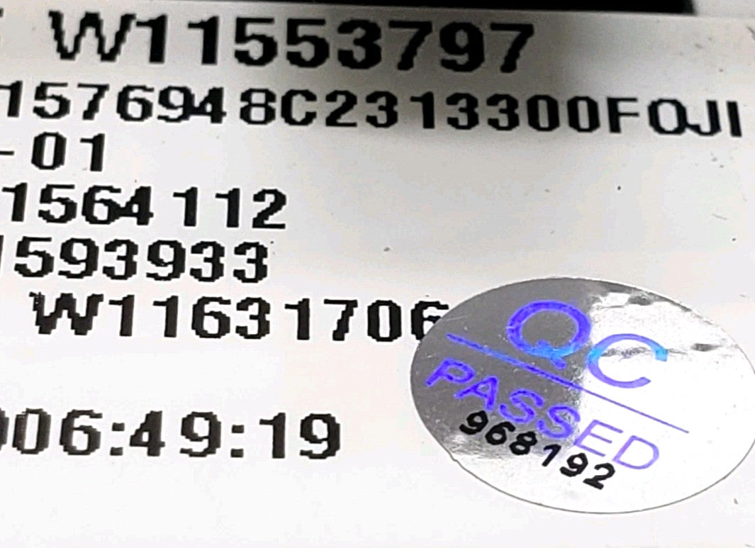 Genuine OEM Replacement for Maytag Washer Control  W11553797