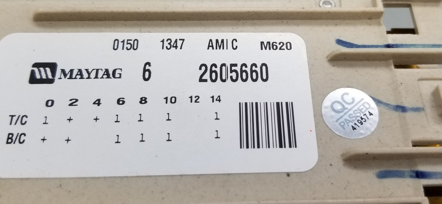 OEM Replacement for Maytag Washer Timer 2605660