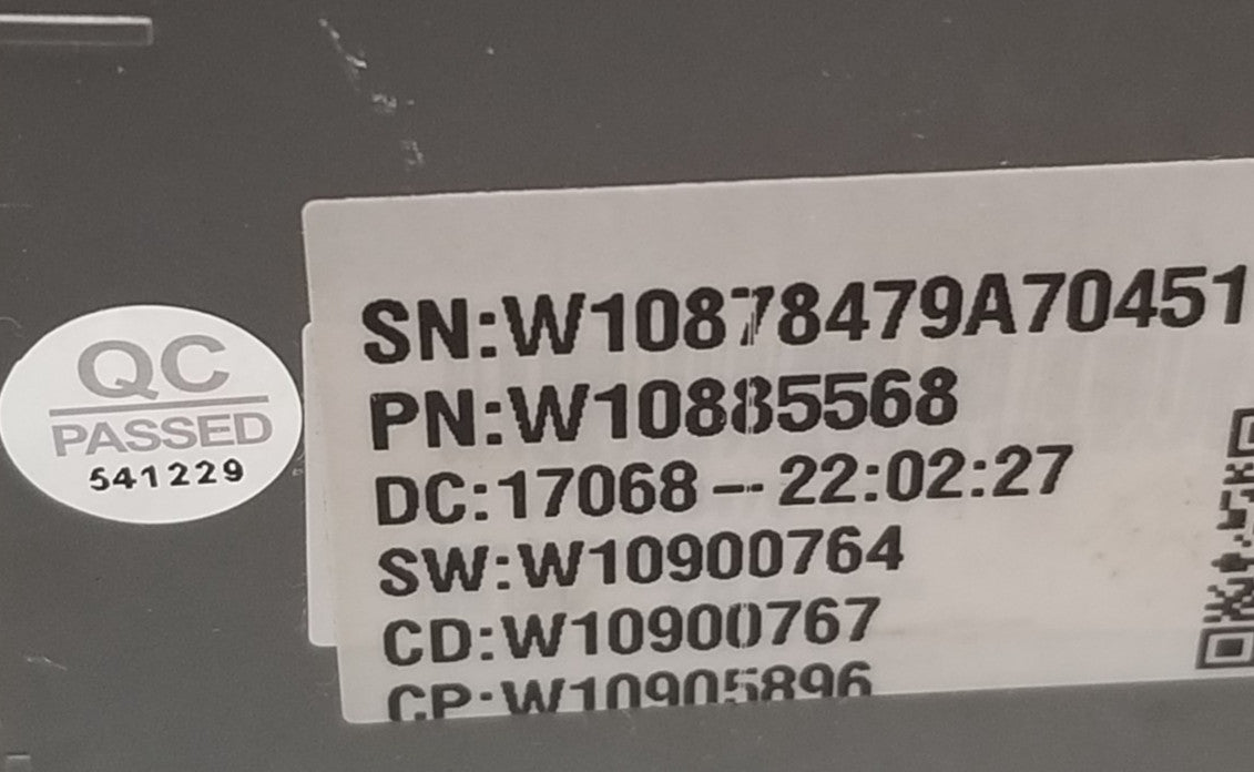 OEM Replacement for Whirlpool Washer Control W10885568