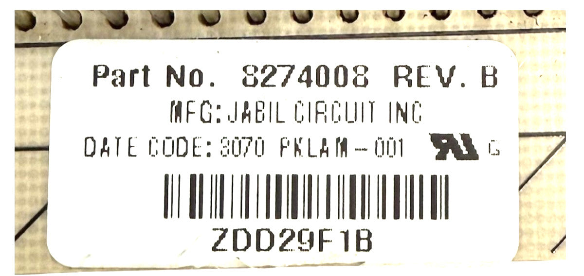 OEM Replacement for Whirlpool Range Control 8274008