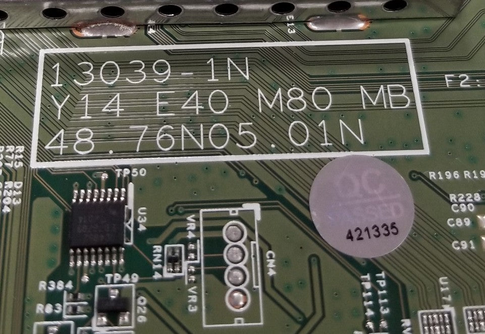 New OEM Replacement for Vizio TV Control 48.76N05.01N 1- Year