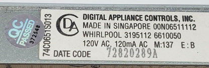 Genuine OEM Replacement for Whirlpool Oven Control Board 3195112