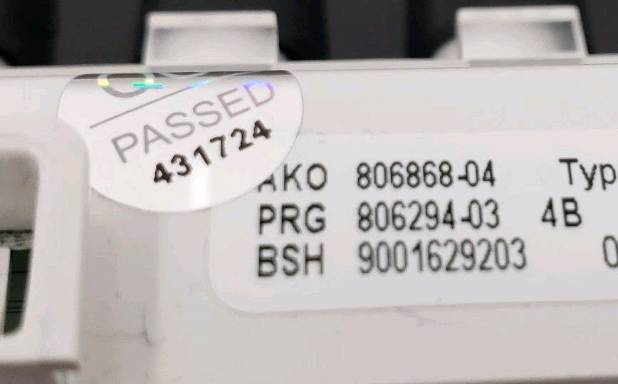 New OEM Replacement for Bosch Dishwasher Operating Module 9001629203