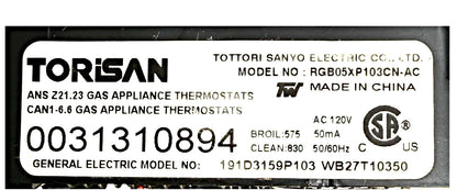 OEM Replacement for GE Range Control WB27T10350