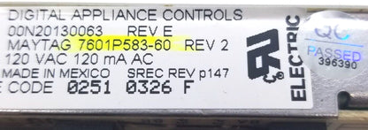 OEM Replacement for Maytag Oven Control  7601P583-60    ~ ~