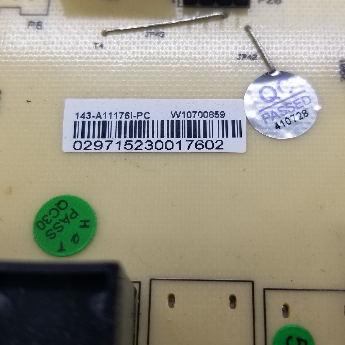 OEM Replacement for Whirlpool Microwave Control W10700859