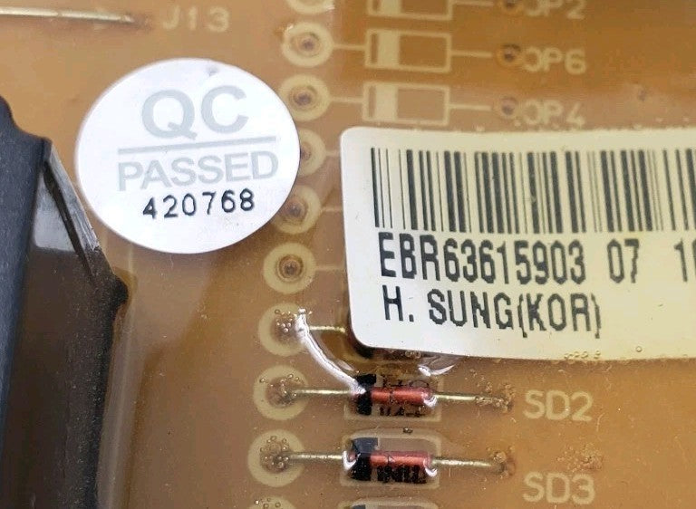 OEM  Replacement for LG Dryer Control EBR63615903
