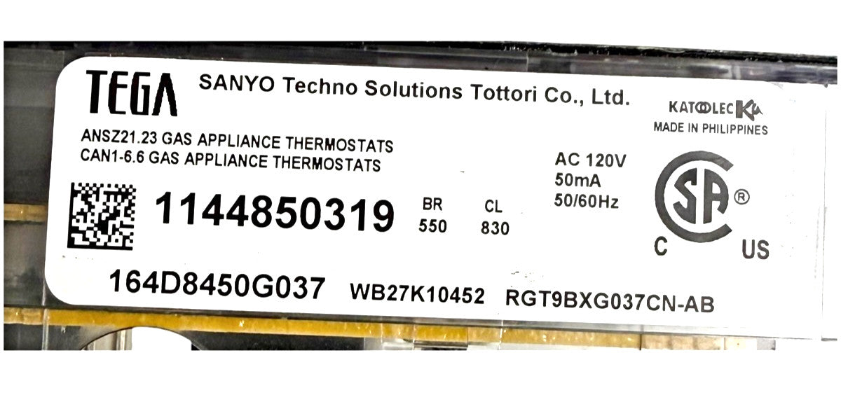 OEM Replacement for GE Range Control 164D8450G037