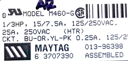 OEM Replacement for Maytag Dryer Timer 63707390