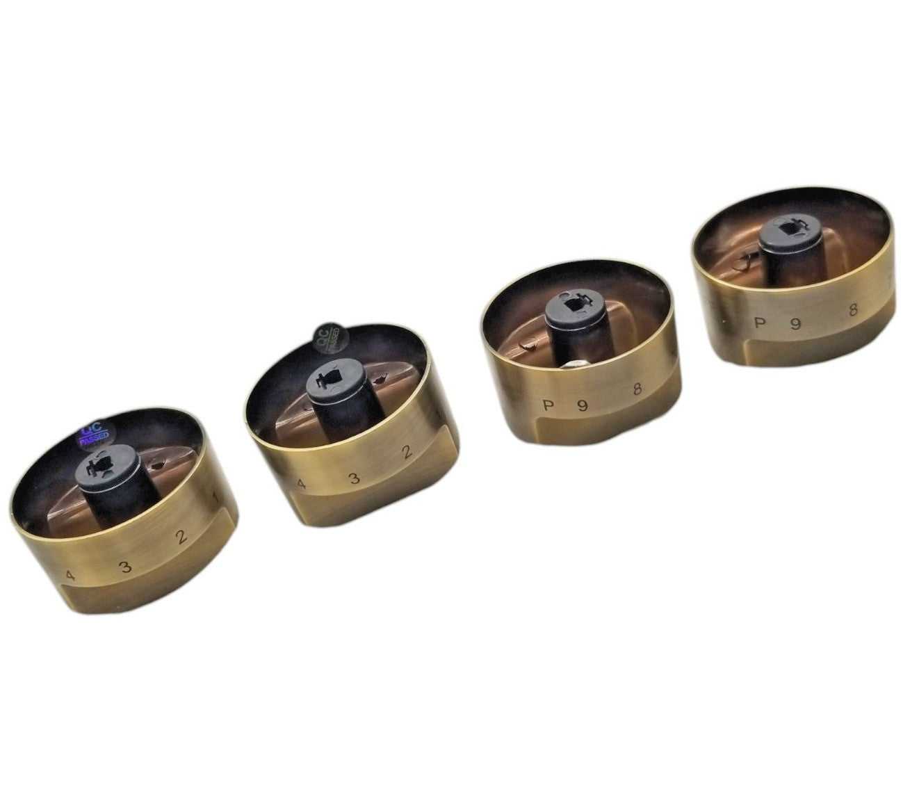 New OEM Forno Range Antique Brass Knob Set 30402500472  1-Yr