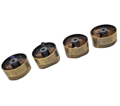 New OEM Forno Range Antique Brass Knob Set 30402500472  1-Yr