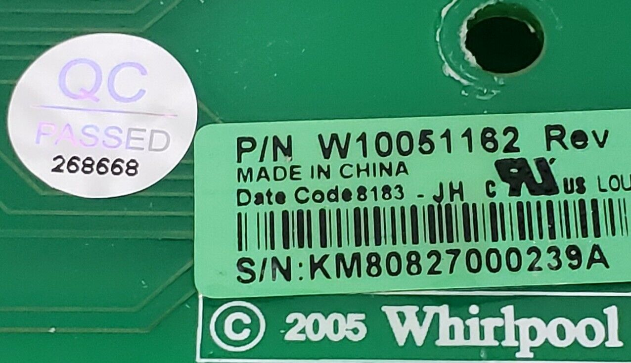 Genuine OEM Replacement for Whirlpool Dryer Control W10051162