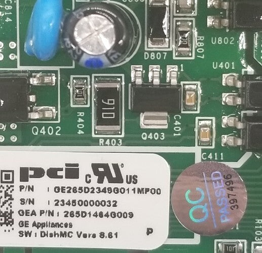 OEM Replacement for GE Dishwasher Control 265D1464G009   ~ ~