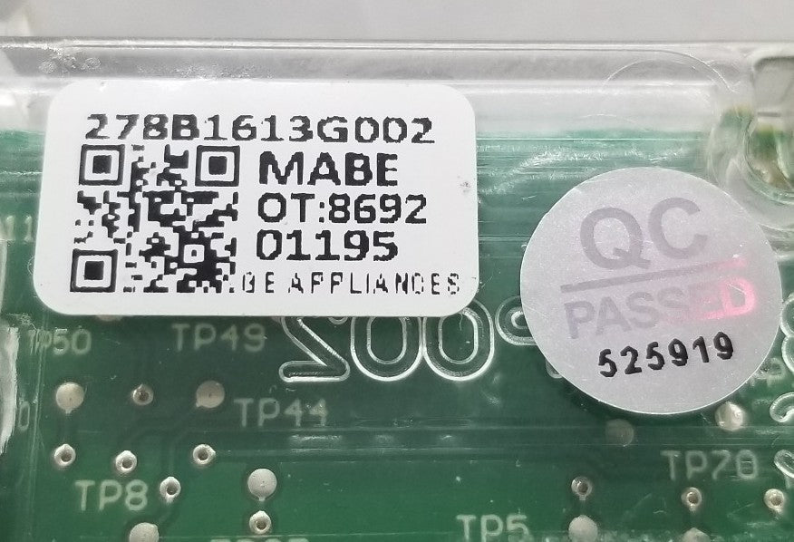 OEM Replacement for GE Dryer Control 278B1613G002