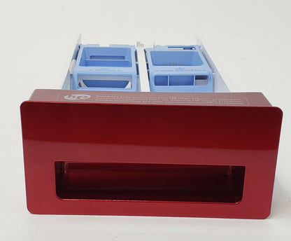 New Genuine OEM Replacement for LG Washer Red Dispenser Drawer AGL77376804