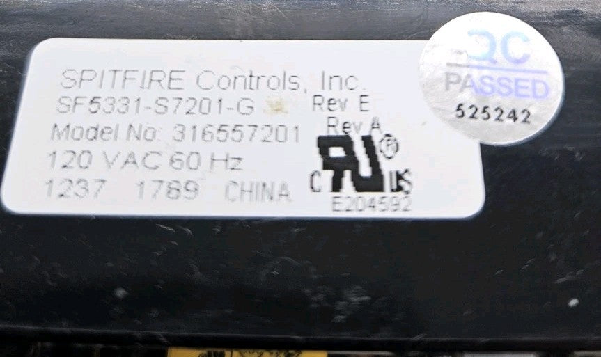OEM Replacement for Frigidaire Range Control 316557201
