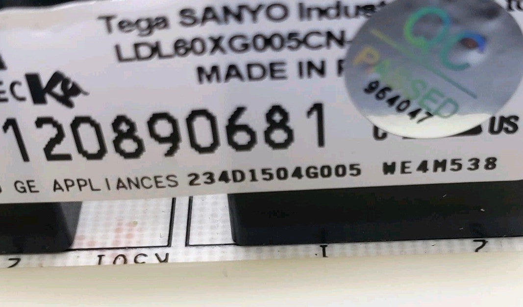 OEM Replacement for GE Dryer Control  234D1504G005