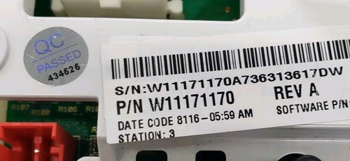 OEM Replacement for Whirlpool Washer Control Board W11171170