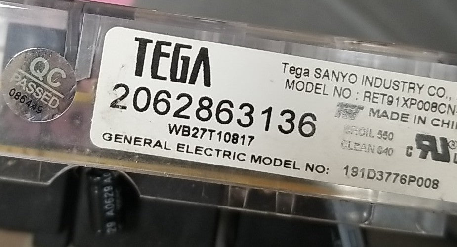 OEM Replacement for GE Oven Control Board 191D3776P008