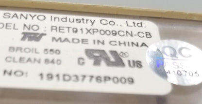 OEM Replacement for GE Range Control 191D3776P009