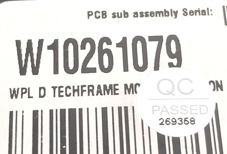 Genuine OEM Replacement for Whirlpool Dryer Control W10261079