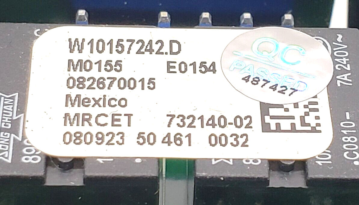 Genuine OEM Replacement for Whirlpool Range Control W10157242