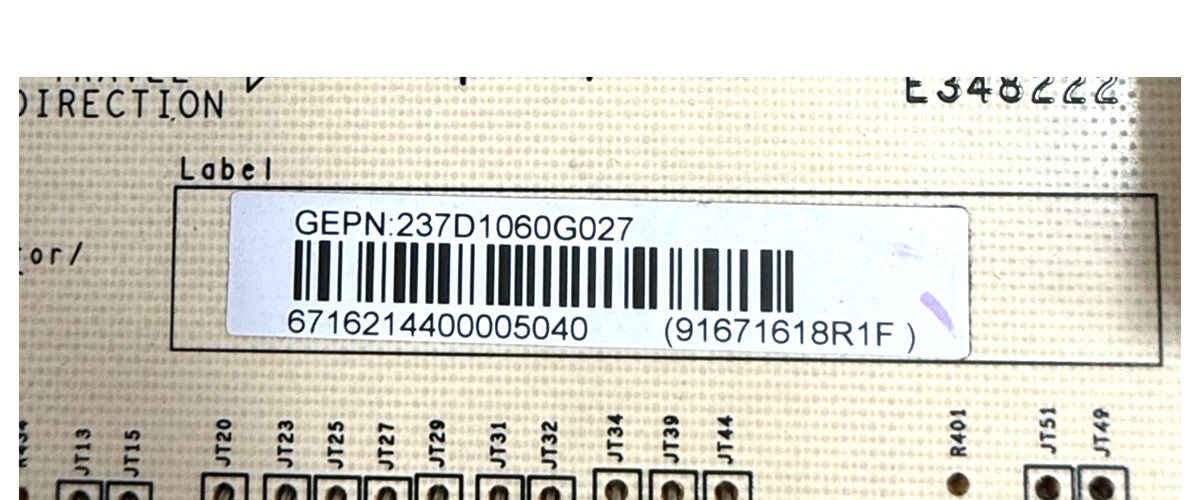 OEM Replacement for GE Washer Control 237D1060G027
