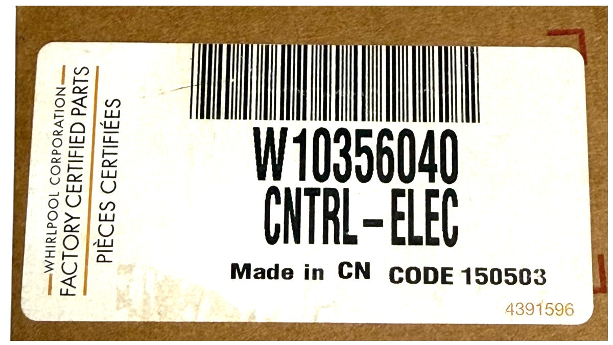 New Replacement for Whirlpool Fridge Control W10356040