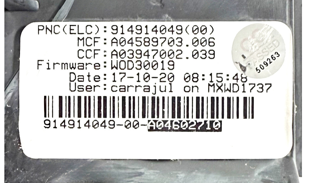 OEM Replacement for Frigidaire Washer Control 914914049