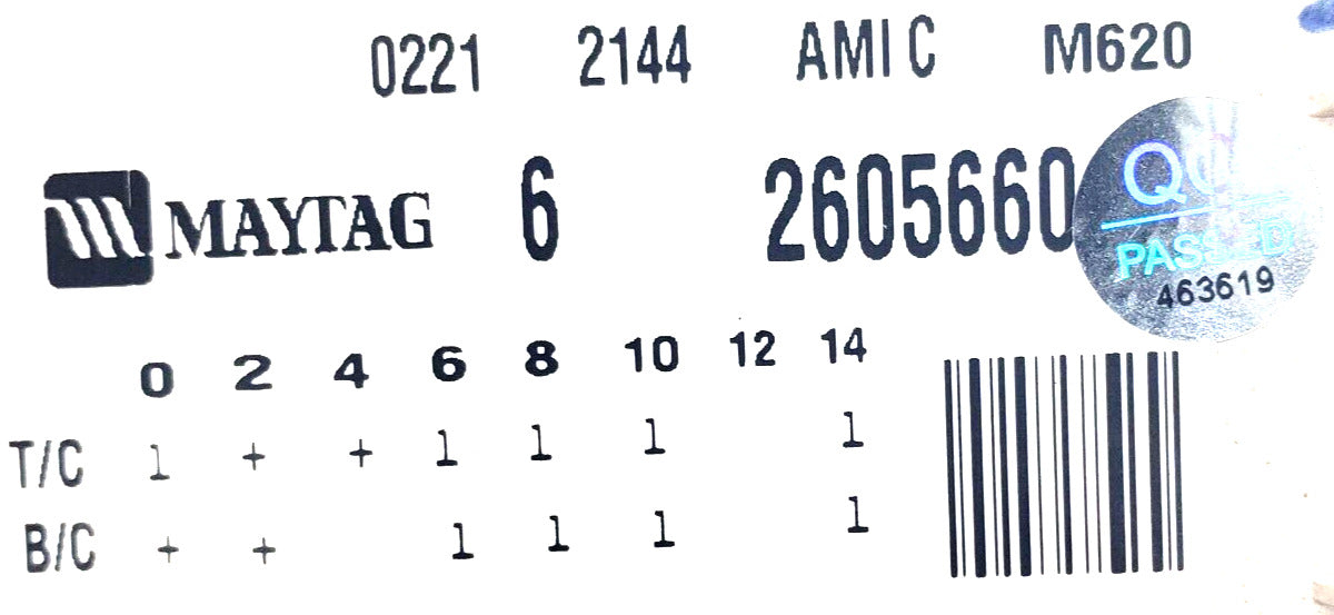 OEM Replacement for Maytag Washer Timer 62605660