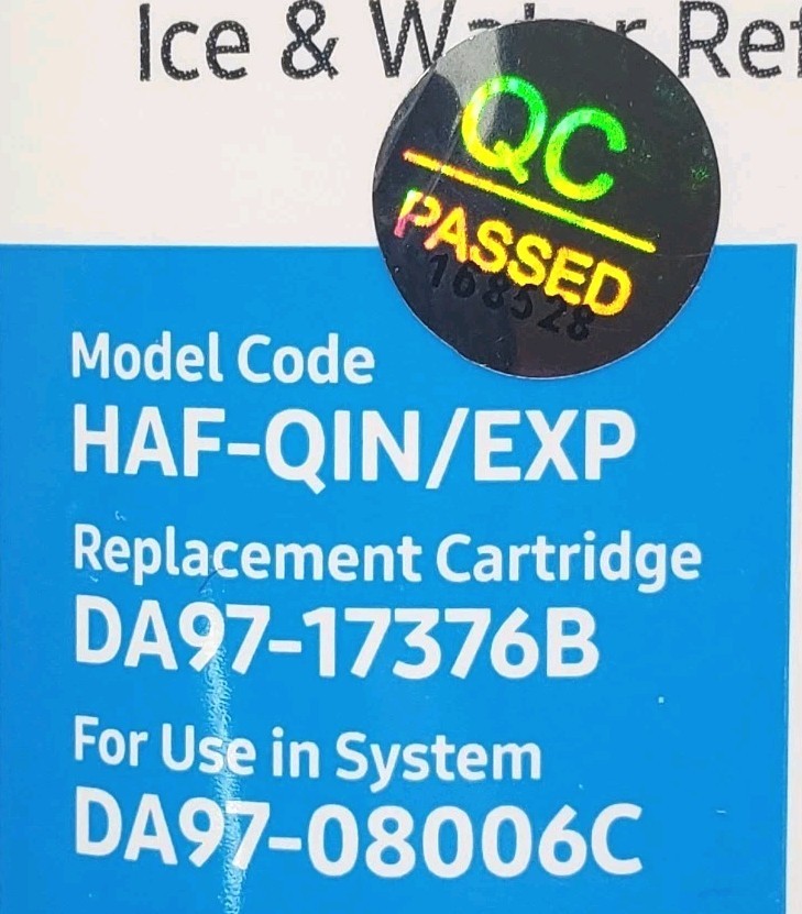 New Genuine OEM Replacement for Samsung Fridge Water Filter DA97-17376B