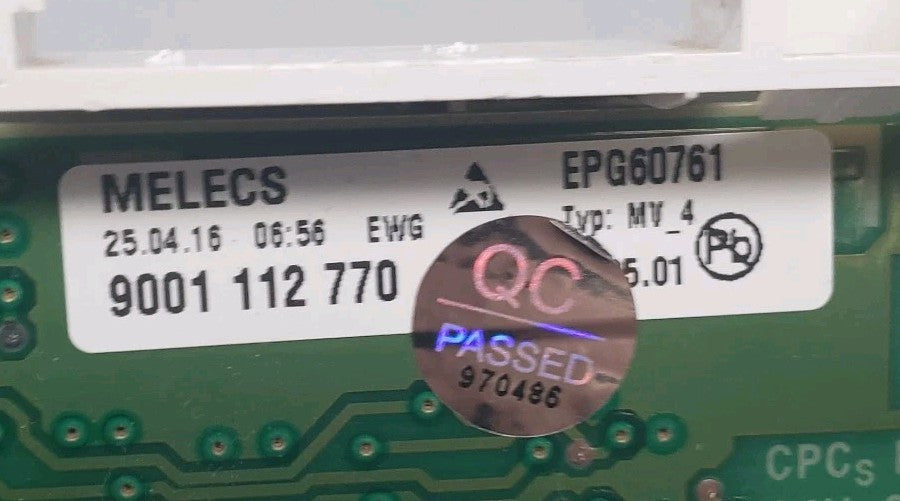 OEM Replacement for Bosch Dishwasher Control 9001112770