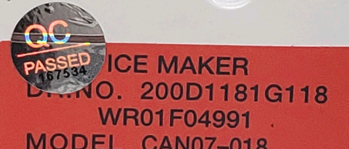 New Genuine OEM Replacement for GE Fridge Ice Maker 200D1181G118 WR30X39385 ~   ~